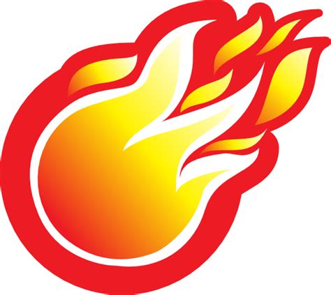 Fire Ball Icon Clip Art at Clker.com - vector clip art online, royalty ...