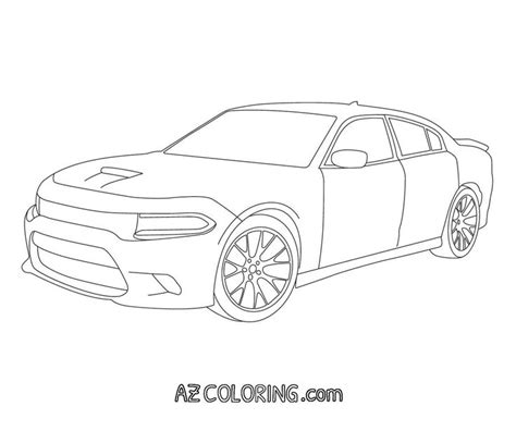 Download or print this amazing coloring page: Dodge Charger Coloring Page | Dodge charger, Car ...