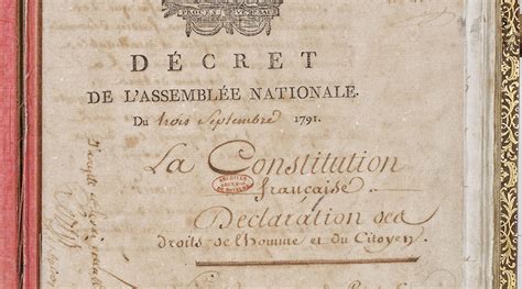 3 septembre 1791: la première Constitution | Le nouvel Economiste