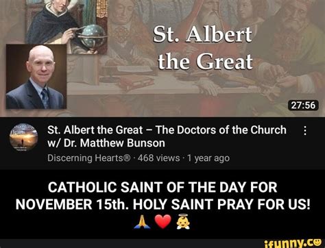 St. Albert the Great St. Albert the Great - The Doctors of the Church w/ Or. Matthew Bunson ...