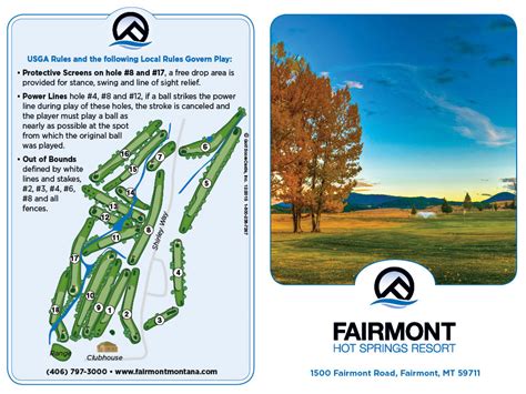 Course Map - Fairmont Hot Springs Resort