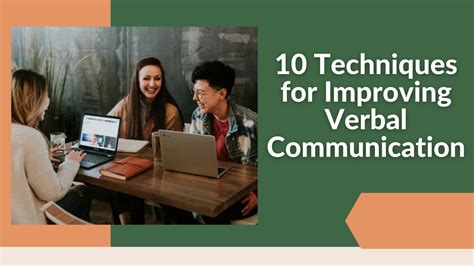 10 Techniques for Improving Verbal Communication - HelpToStudy.com