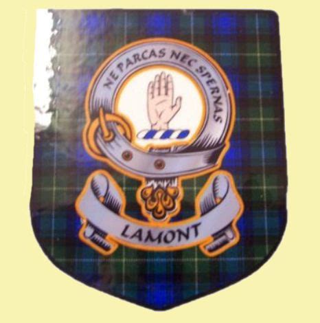 Lamont Clan Tartan Clan Lamont Badge Shield Decal Sticker Set of 3 ...