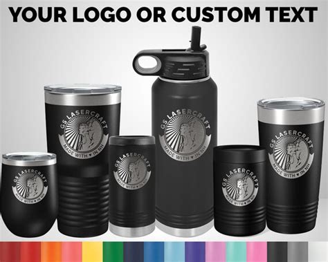 Custom Logo Tumblers Engraved Logo Tumbler Personalized | Etsy