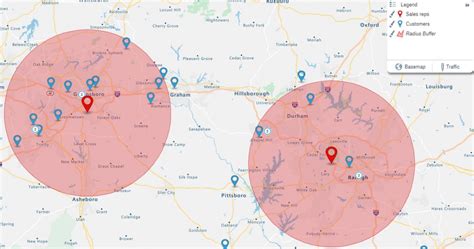 Printable Radius Map - Free Printable Maps