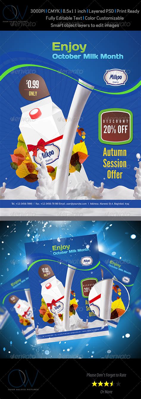 Milk Sale Flyer by OWPictures | GraphicRiver