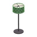 Floor lamp - Black - Green design | Animal Crossing (ACNH) | Nookea