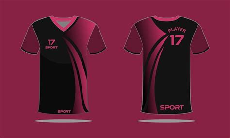 Premium Vector | Sports jersey and t-shirt template sports jersey ...