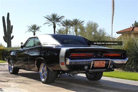 1969 Dodge Charger Rt Black Ac Vinyl Top