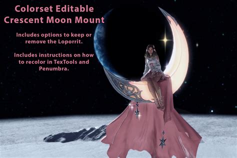 Colorset Editable Crescent Moon Mount (Vanilla Edit) - The Glamour Dresser : Final Fantasy XIV ...