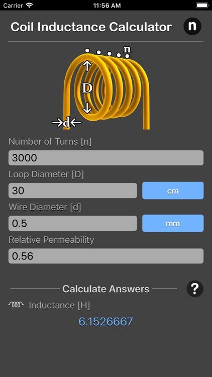 Coil Inductance Calculator by Nitrio