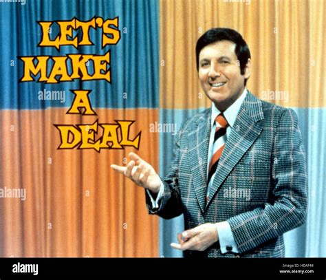 LET'S MAKE A DEAL, Host Monty Hall, 1963-76 Stock Photo - Alamy