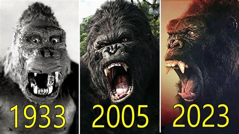 Evolution of King Kong in Movies w/ Facts 1933-2023