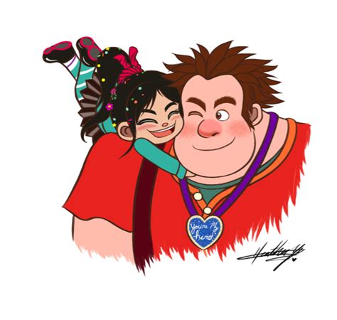 Ralph and Vanellope - Wreck-It Ralph Fan Art (35007460) - Fanpop