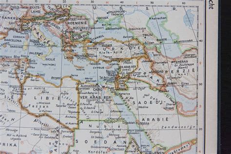 United Arab Republic | Map from a 1960 (Dutch) atlas showing… | Flickr