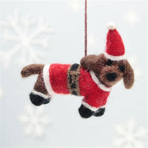 Personalised Festive Dog Christmas Tree Decoration By Postbox Party | notonthehighstreet.com