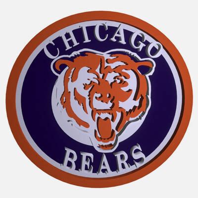 Chicago Bears Circle Logo - 3D Model by RogerDS