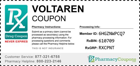 Voltaren Coupon - Pharmacy Discounts Up To 80%