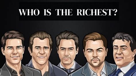 Richest Actors In The World And Their Net Worth, 2023 - YouTube