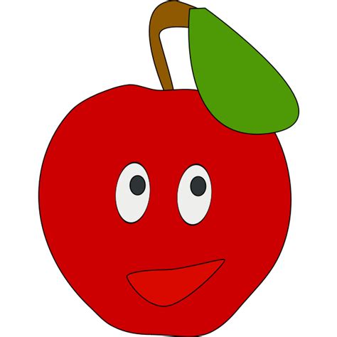 smiling apple | Free SVG