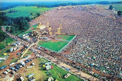 Ariel view of Woodstock, 1969. via Twitter | Woodstock music, Woodstock ...