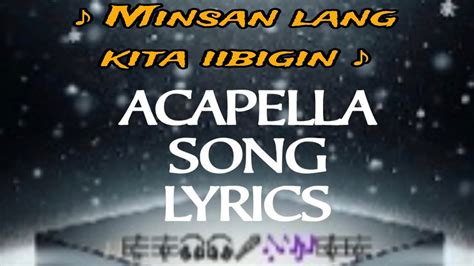 🎶MINSan lang Kita iibigin ( lyrics on screen) - YouTube