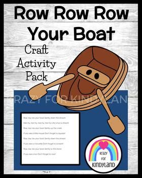 Row Row Row Your Boat Craft and Activity (Nursery Rhyme, Summer)