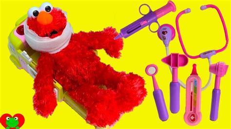 Sesame Street Elmo Ouchie Ambulance and Doctor's Visit | Sesame street, Doctor visit, Elmo