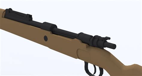 karabiner 98k rifle 3d model