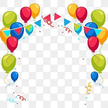 Balloon Border PNG Transparent Images Free Download | Vector Files ...