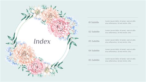 Spring Flowers Design Best Google Slides