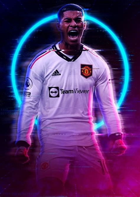 Marcus Rashford posters & prints by Neon Art - Printler