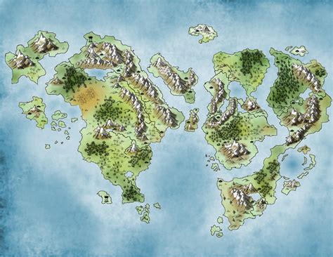 [Art] World Map for Campaign : DnD | Fantasy world map, Fantasy map maker, Fantasy map