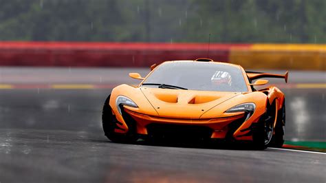 mclaren p1, mclaren, sports car, race, rear view, 4k HD Wallpaper