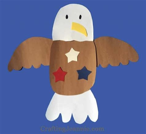 Bald eagle craft free template crafting jeannie crafting jeannie – Artofit