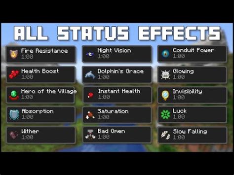 Minecraft - All Potion Effects - YouTube