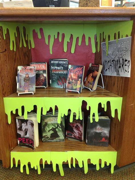 YABookNerd: Book Display Ideas: Halloween and Horror