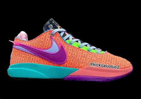 Bright Tropical Colors Energize The Nike LeBron 20 - SneakerNews.com