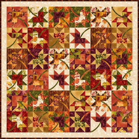 Quilt Inspiration: Free Pattern Day ! Autumn Leaves quilts