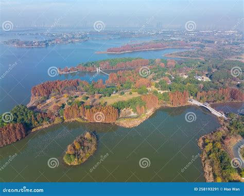 Hubei Wuhan East Lake Scenic Area Late Autumn Scenery Stock Image ...