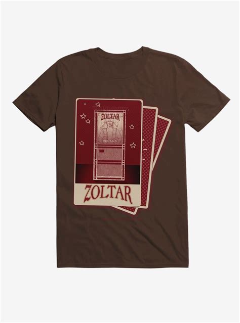 Big Zoltar Cards Storm Grey T-Shirt | Brown tshirt, Gray tshirt, T shirt