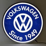 Volkswagen Since 1949 Backlit LED Lighted Sign – CarFurniture.com