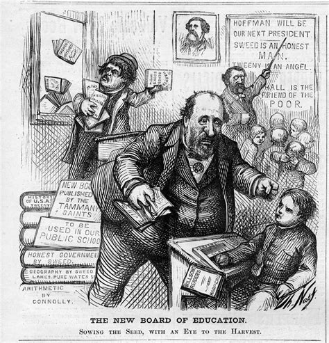 THOMAS NAST BOSS TWEED BOARD OF EDUCATION PUBLIC SCHOOL TAMMANY SOWING ...