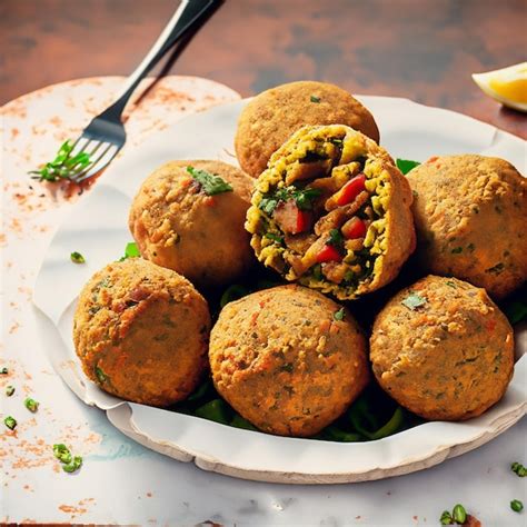 Premium AI Image | Taameya Falafel Popular Egyptian food