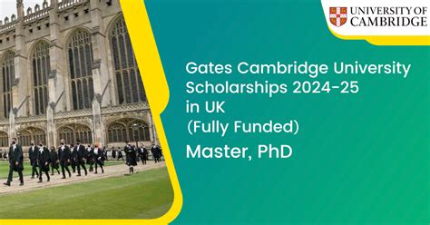 Gates Cambridge University Scholarships 2024-25 in UK (Fully Funded) - The Bright Study