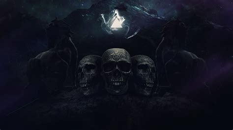 2560x1440 Resolution Scary Skulls 1440P Resolution Wallpaper - Wallpapers Den