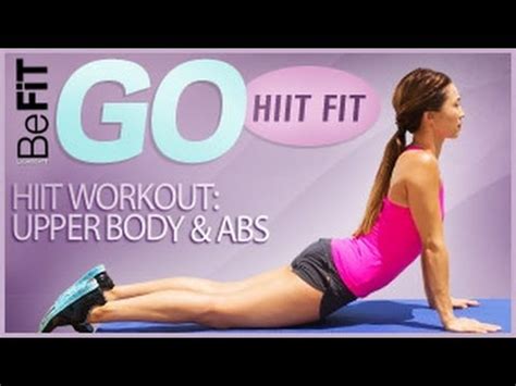 BeFiT GO | HIIT Fit- HIIT Workout: Upper Body and Abs - YouTube