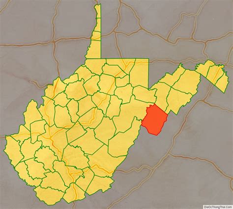 Map of Pendleton County, West Virginia - Địa Ốc Thông Thái