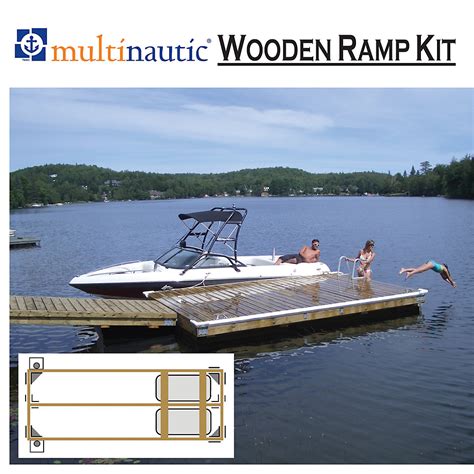 Multinautic 4ft. to 6 ft. W x 12 ft. or 16 ft. L Semi-Floating Ramp ...