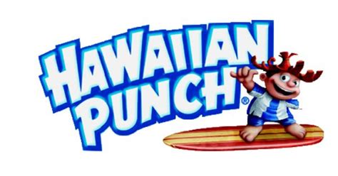 The Hawaiian Punch logo flows in a fun manner and attracts the consumer ...